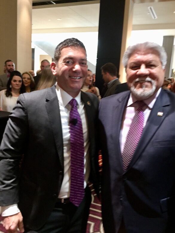 Mr. Michael Hecht, Pres. & CEO of GNO, Inc and Rufino at the GNO, Inc. Annual Luncheon in March, 2018 Mr. Michael Hecht, Pres. & CEO of GNO, Inc and Rufino at the GNO, Inc. Annual Luncheon in March, 2018