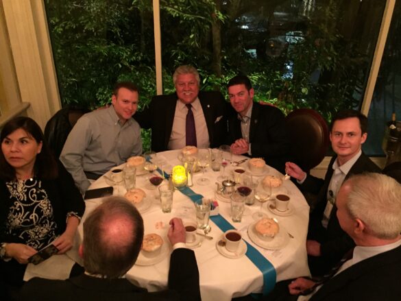 Michael Hecht-GNO, Inc. and Rufino with COPA Airlines officials at Commander’s Palace
